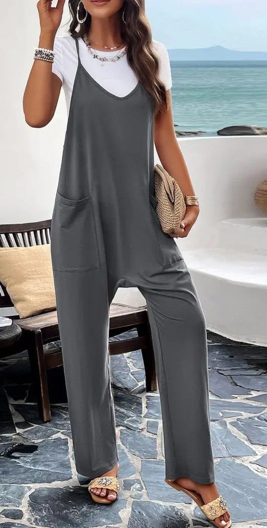 Gray jumpsuit