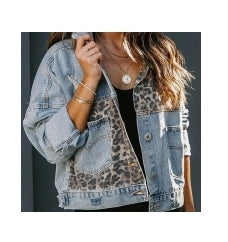 Leopard Denim Jacket