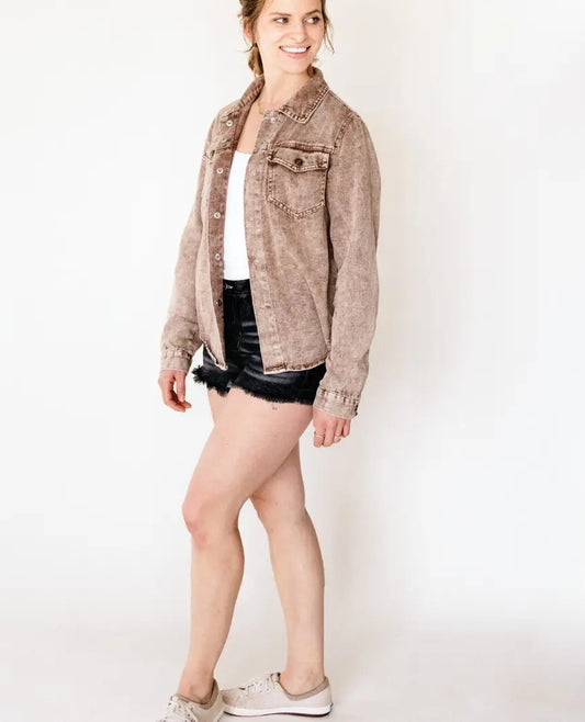 Brown Denim Jacket