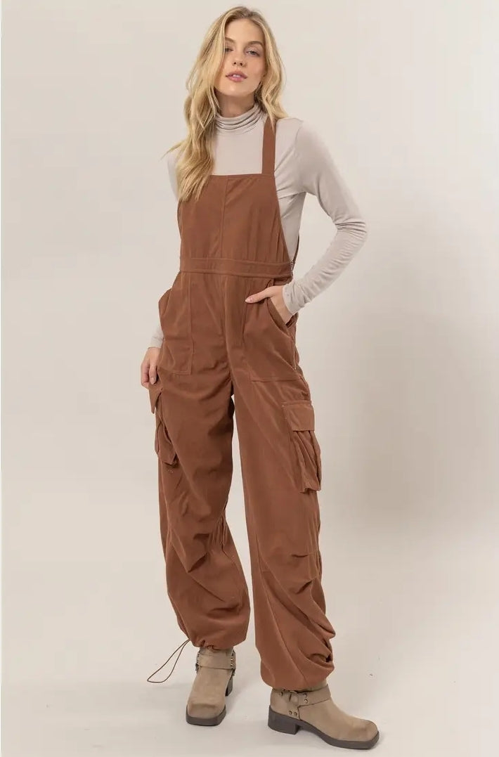 Brown overalls