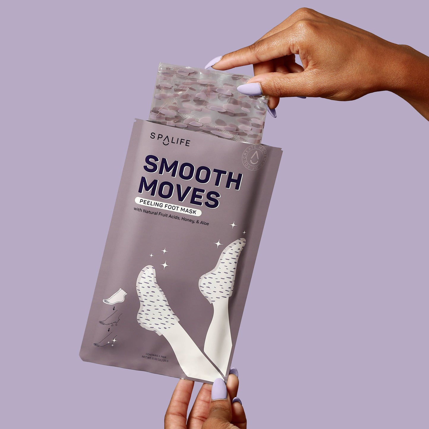 Korean Peeling Foot Mask with Natural Fruit Acids