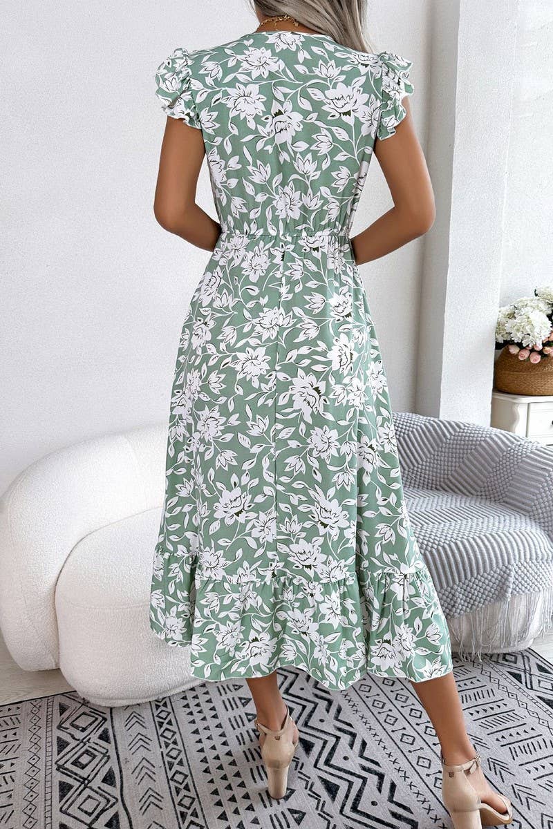 Green Flower Dress