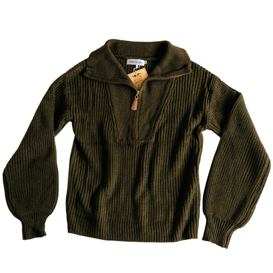 Green Knit Sweater
