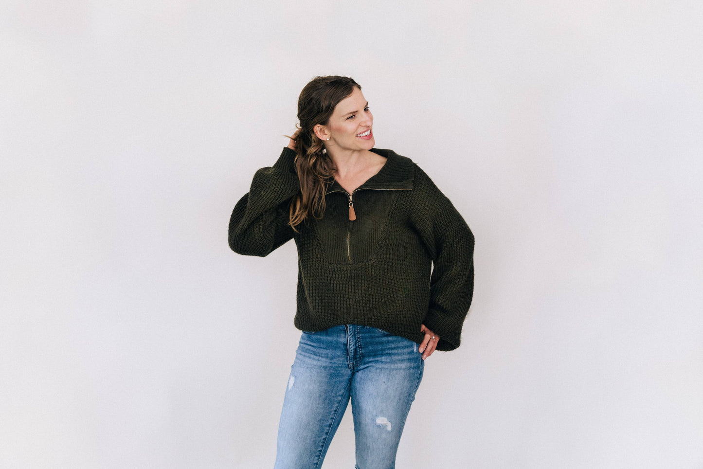 Green Knit Sweater