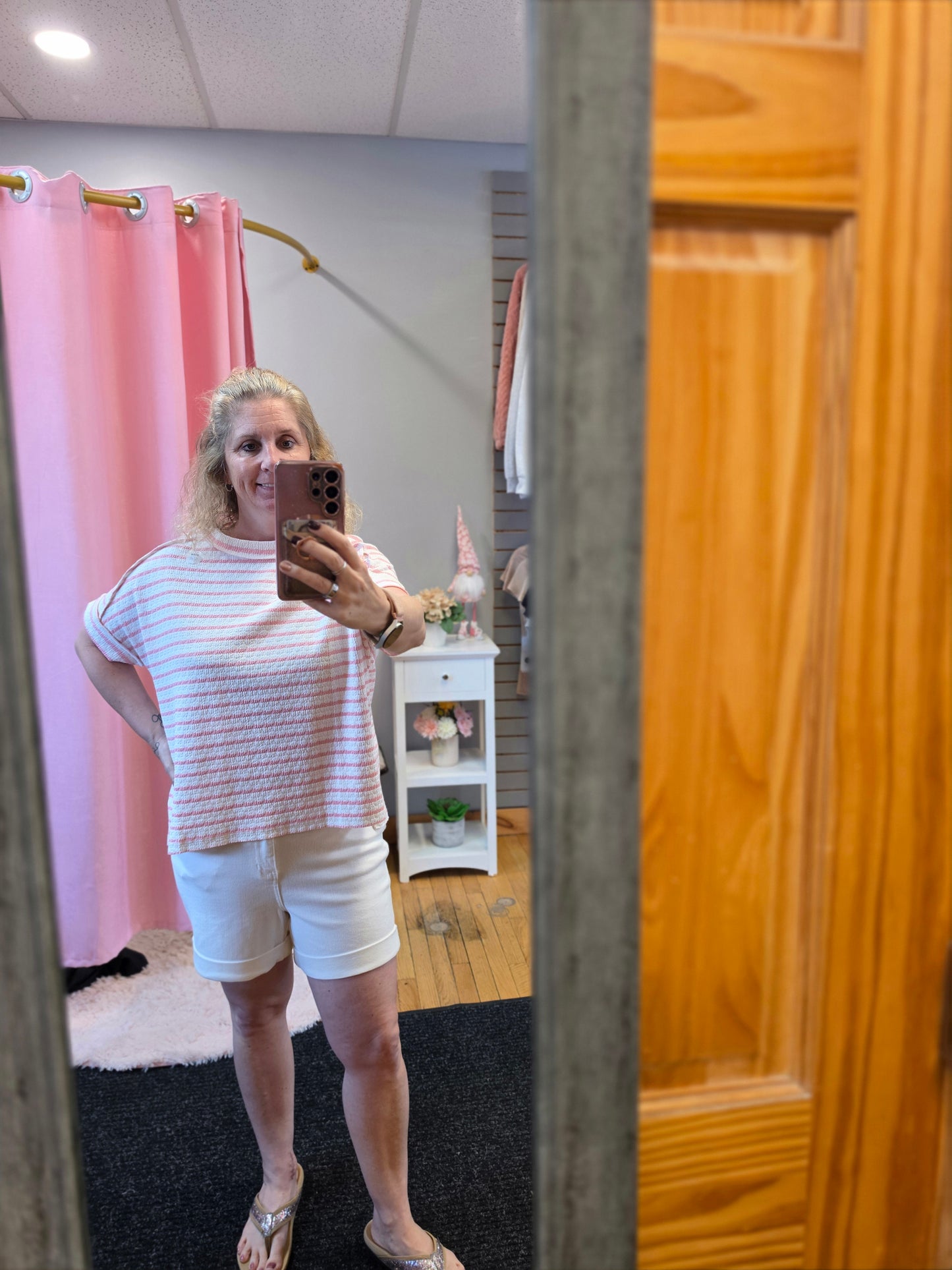 Pink Stripe Top