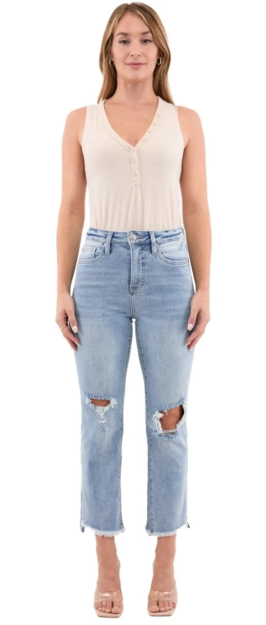 Dylan High Rise Cropped Straight