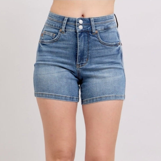 Judy Blue Tummy Control Cool Denim Shorts