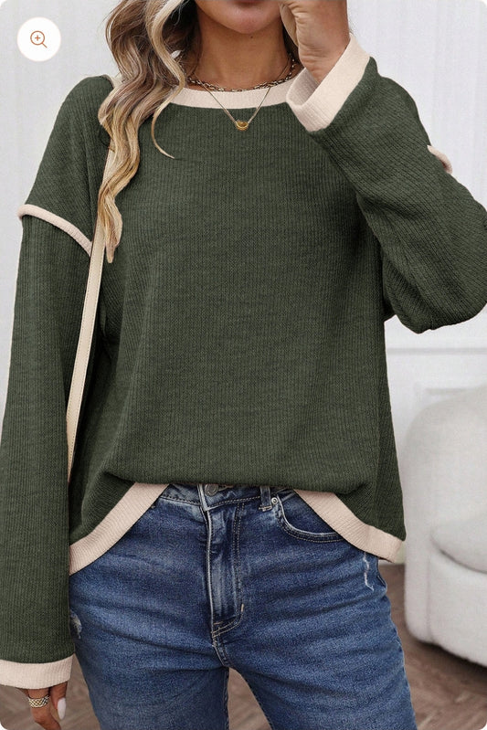 Green Contrast Shirt