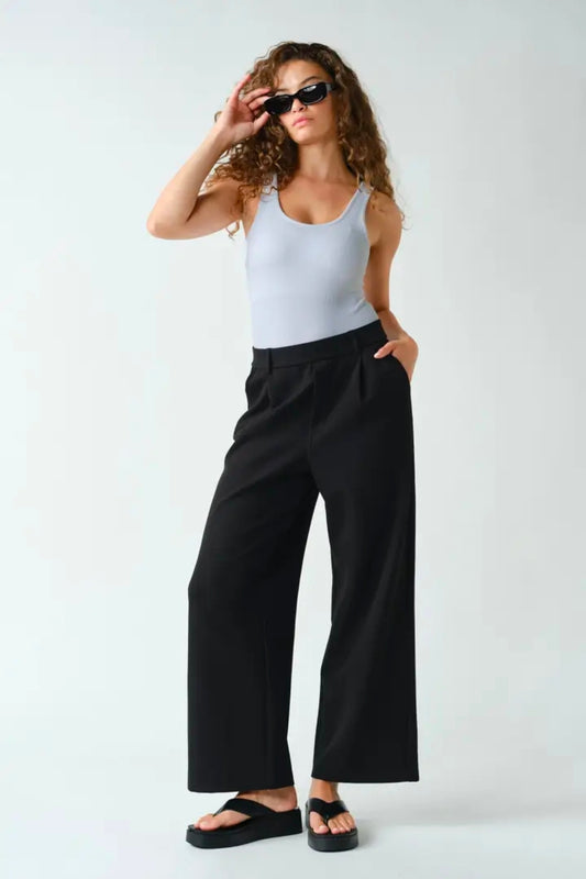 Black stretchy dress pants