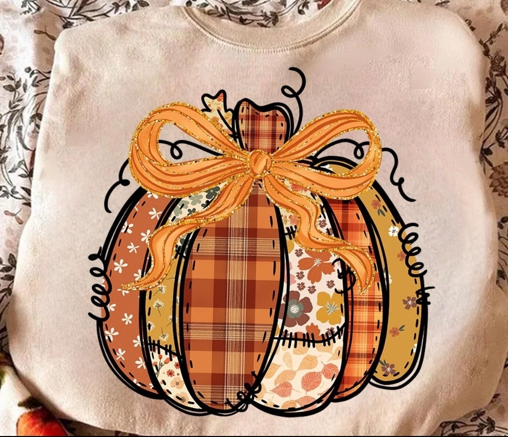 Patchwork pumpkin Tee