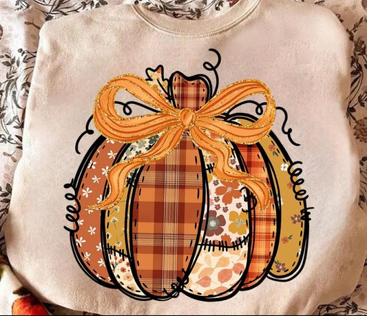 Patchwork pumpkin Tee