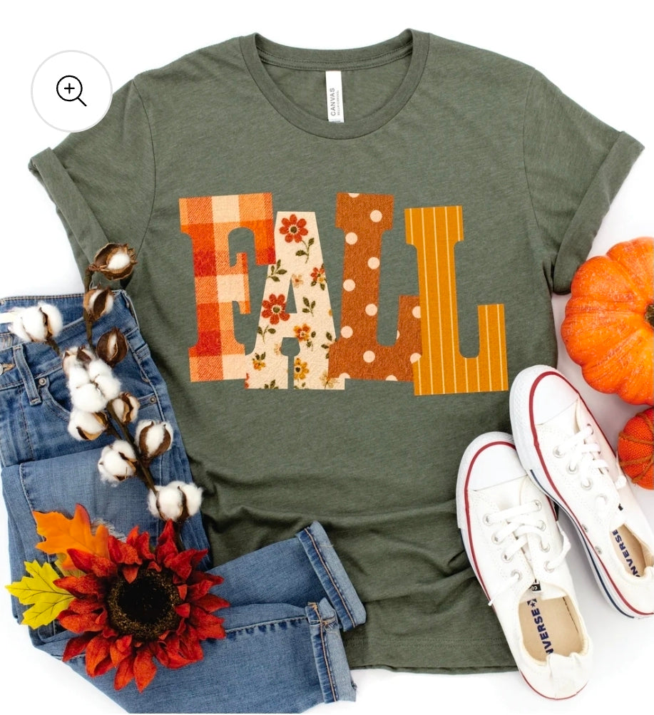 Green Fall Graphic Tee