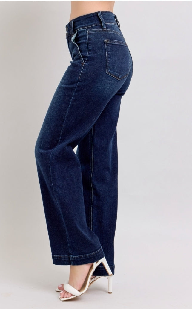 Judy Blue High Waist Wide Leg Jeans