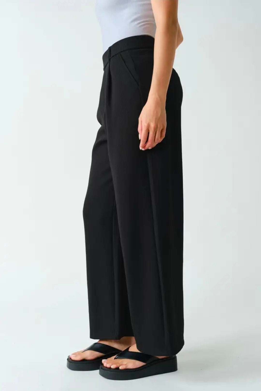 Black stretchy dress pants