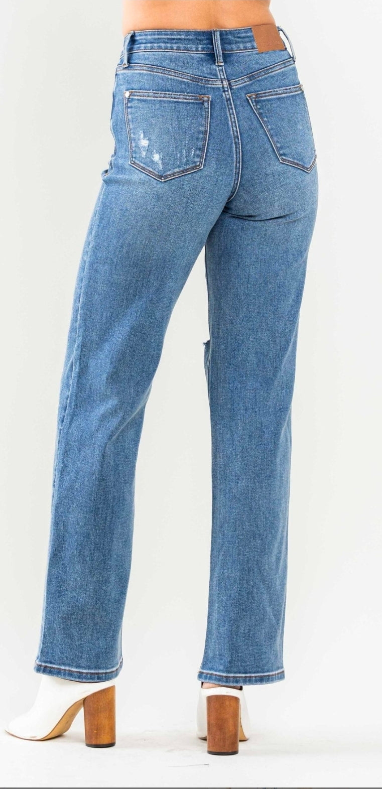 Plus Judy Blue High Waisted Tummy Control Straight Jeans