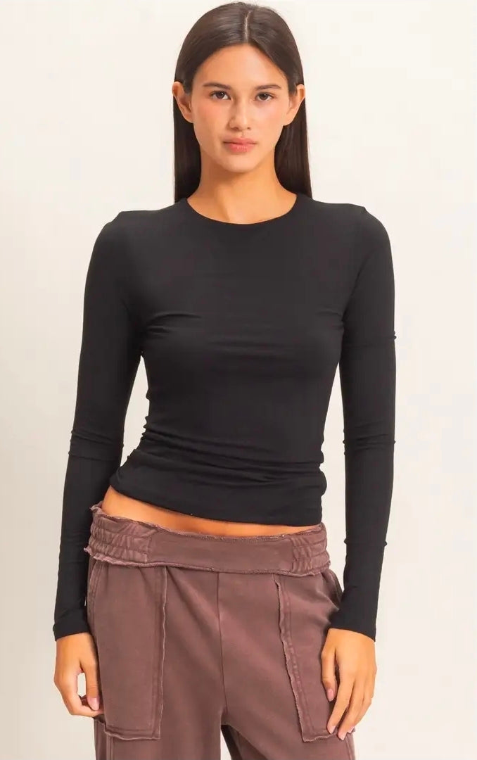 Black long sleeve shirt
