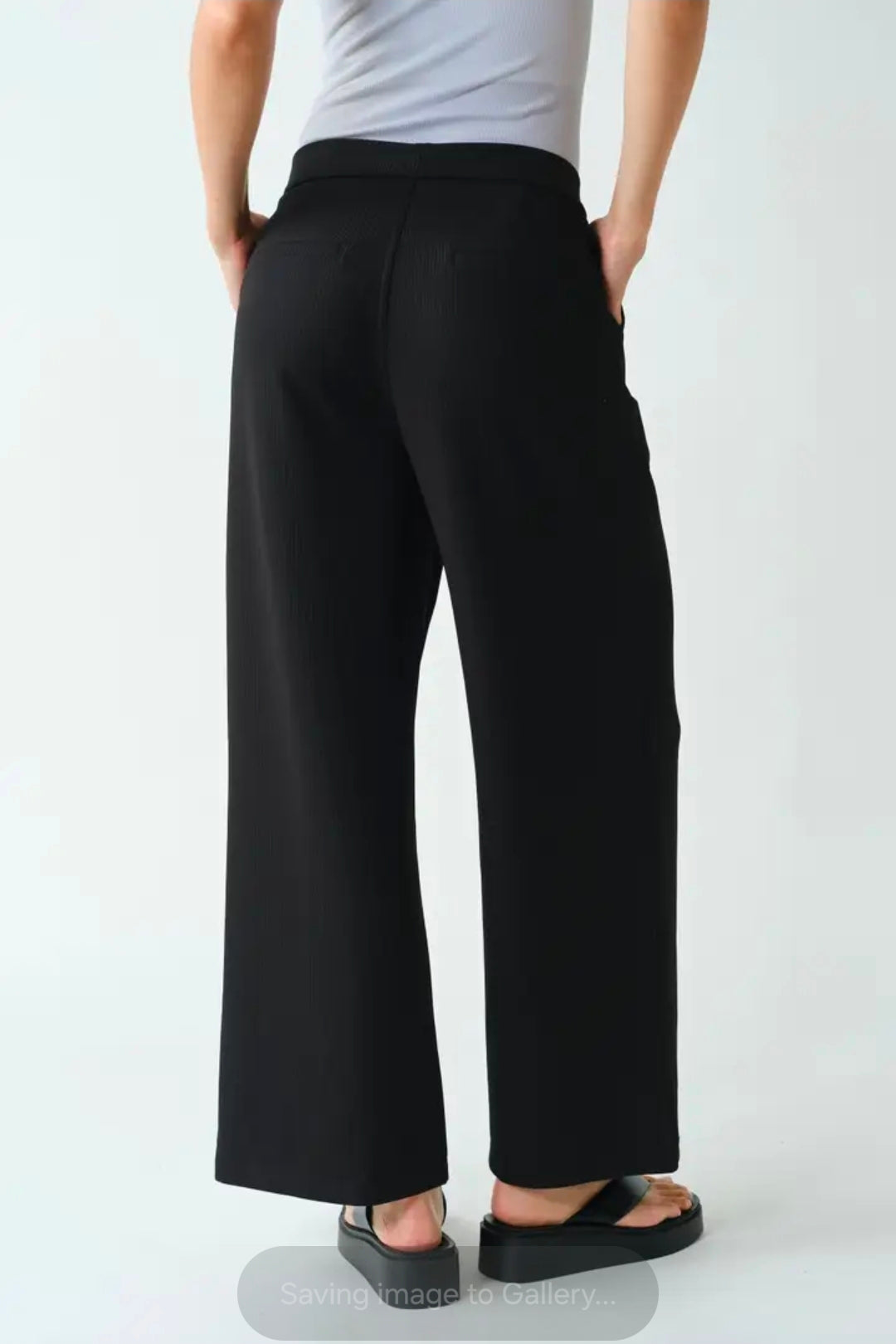 Black stretchy dress pants