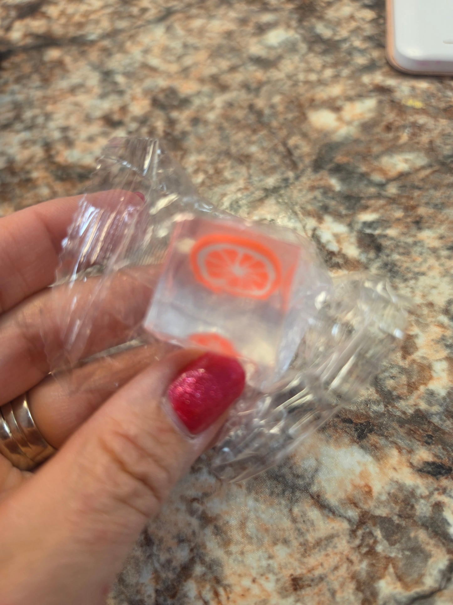 Fruit ice cube squishy