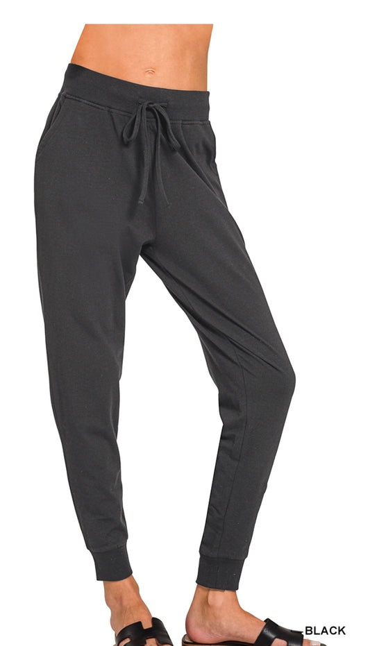 Black joggers
