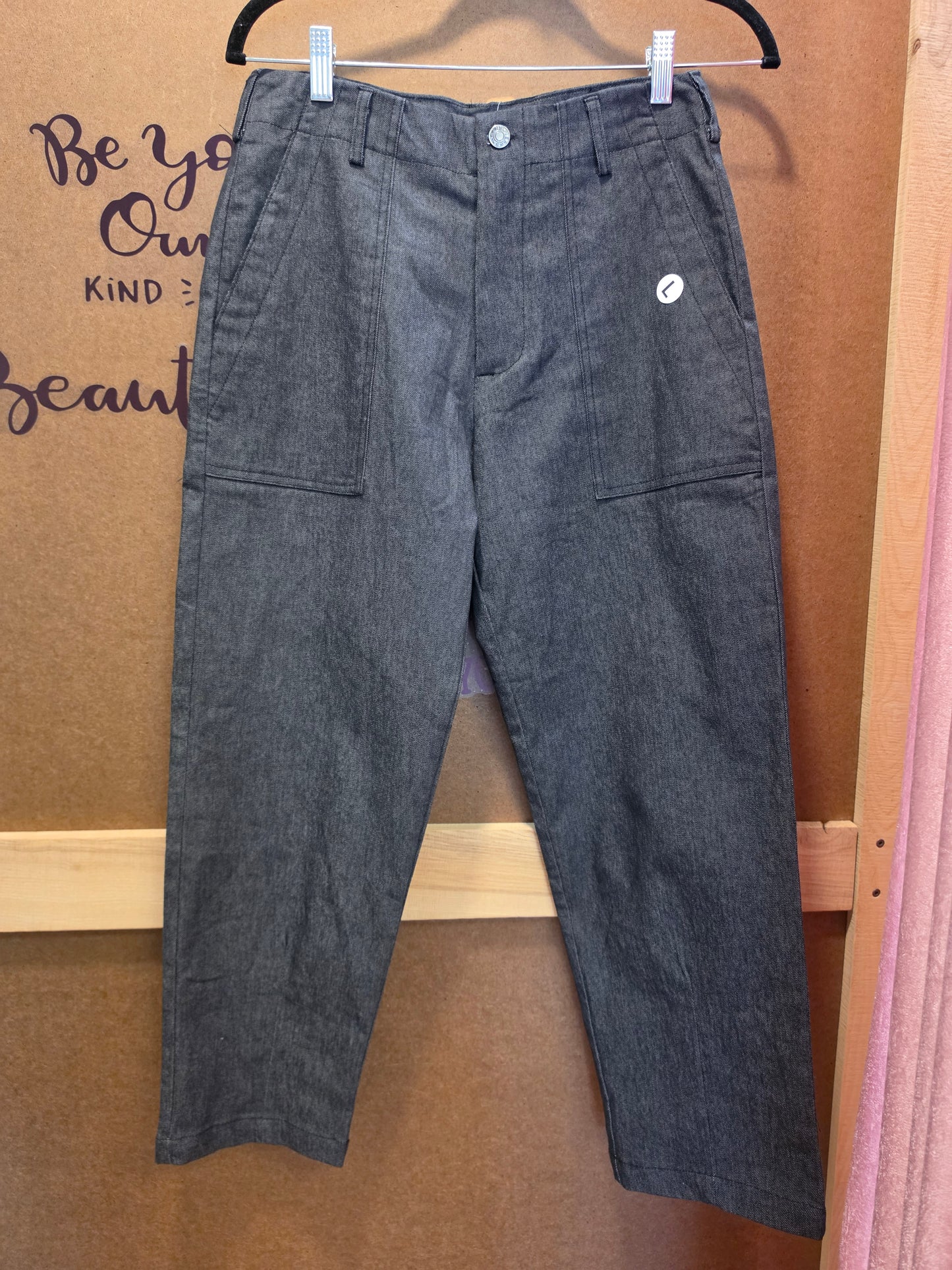Black Denim Cropped