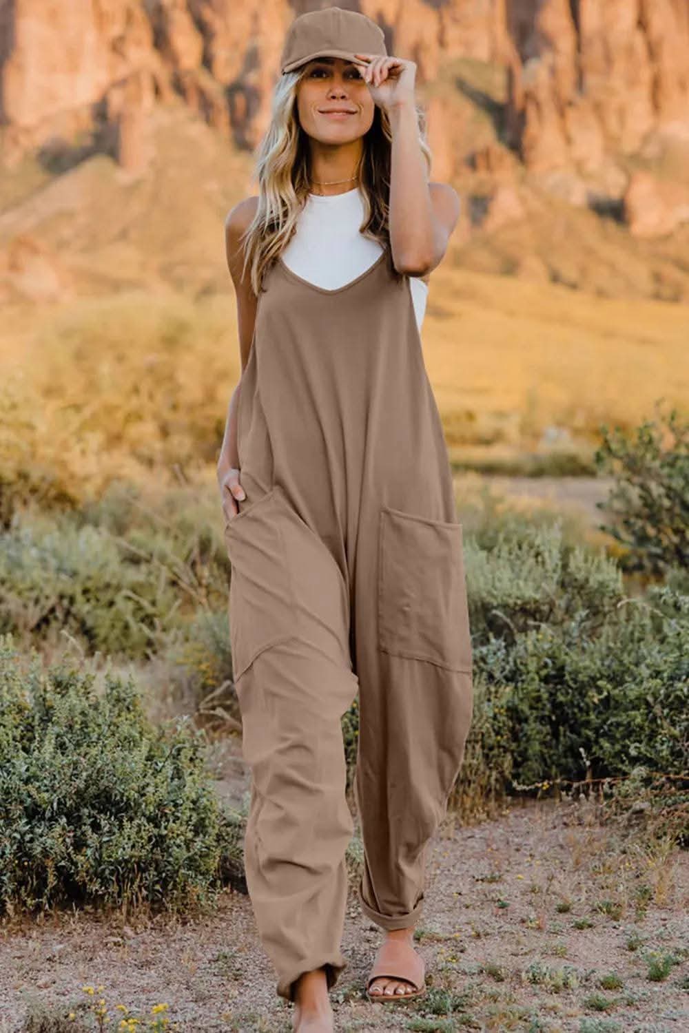 Brown jumpsuit