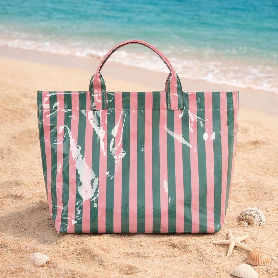 Green/Pink Beach/Pool Bag