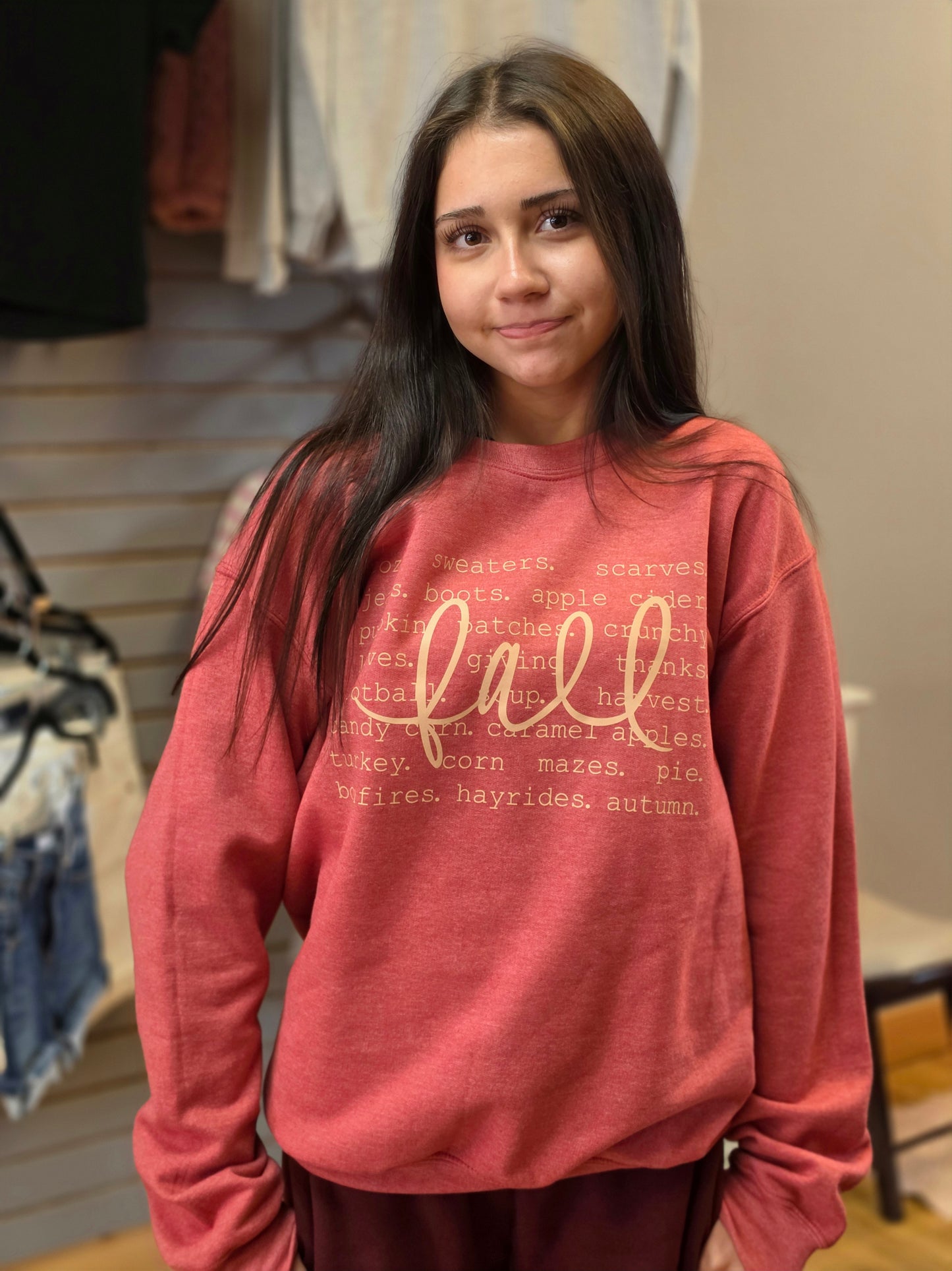 Fall words sweatshirt
