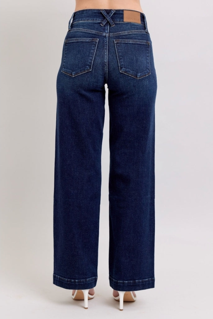Judy Blue High Waist Wide Leg Jeans