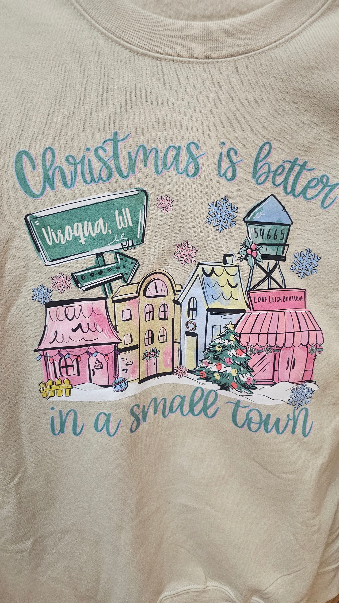 Christmas is better in a small town sweatshirt