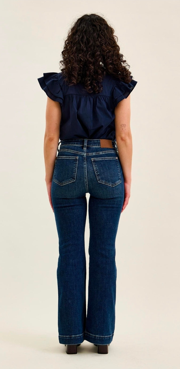 Petite Judy Blue High Waisted Trouser Flare