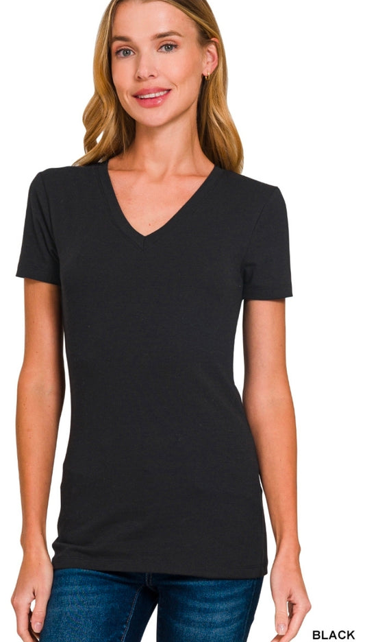 Black Vneck Shirt