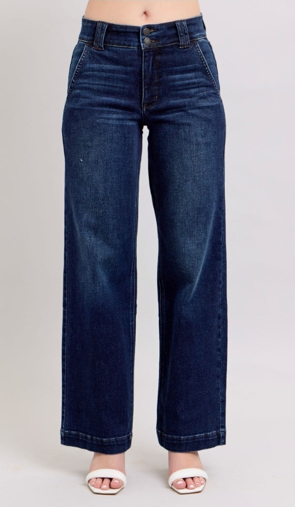 Judy Blue High Waist Wide Leg Jeans